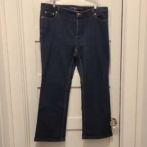 Liz Claiborne Dark Indigo Boot Cut Jeans